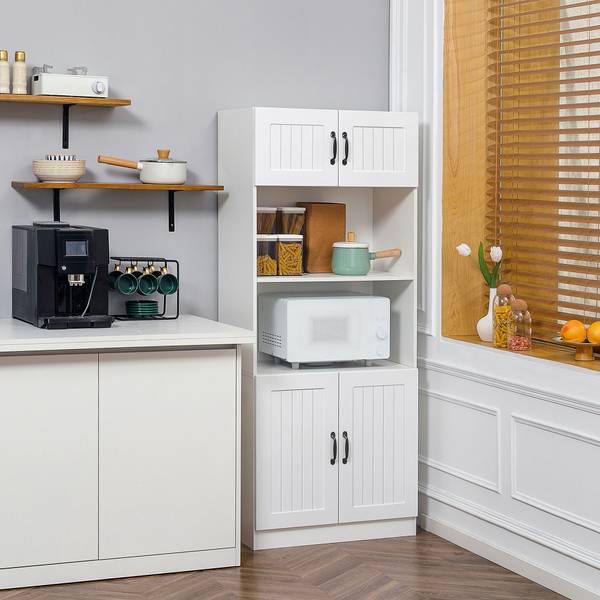 Küchenschrank 835-684V90WT Weiß - Holzwerkstoff - 40 x 170 x 70 cm