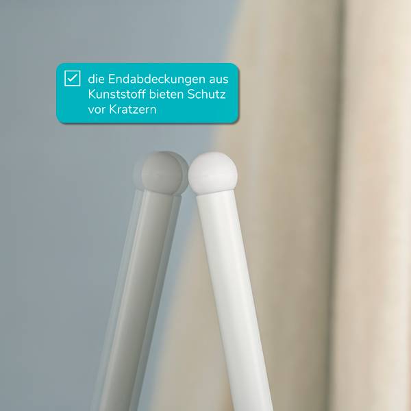 Handtuchleiter 93111 Weiß - Bambus - 45 x 165 x 3 cm