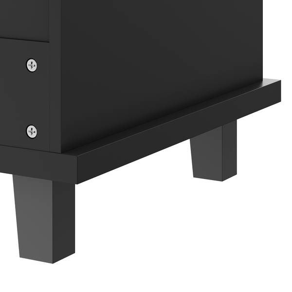 Kücheninsel Hestia Ⅵ Schwarz - Braun - Holzwerkstoff - Metall - 46 x 96 x 129 cm