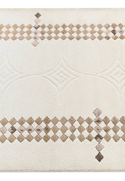 Tapis de passage Darya CMLIV Beige - Laine - 81 x 1 x 198 cm
