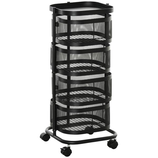Hulpmiddelkar 850-184 zwart - metaal - 33 x 77 x 33 cm