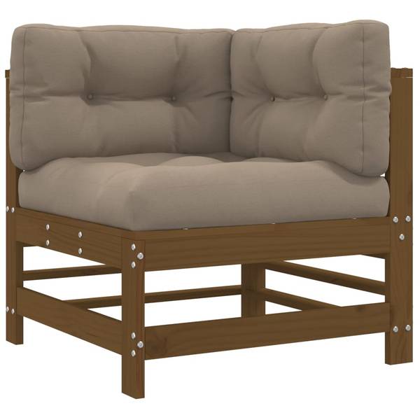 Garten-Lounge-Set 3029390 (10-teilig) Braun - Polyester - Kiefer - 63 x 60 x 57 cm