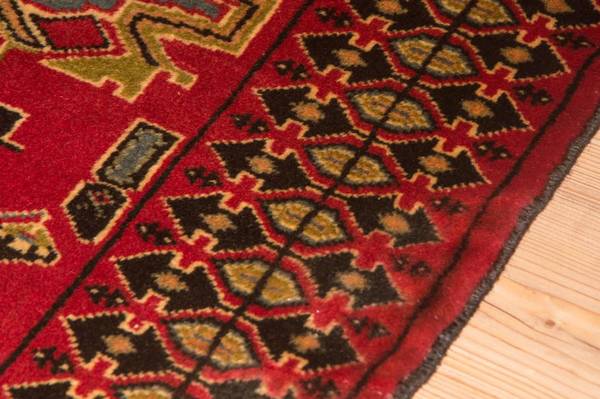 Orientteppich Nomadic Rot - Wolle - 82 x 1 x 200 cm