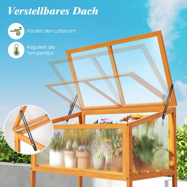 Hochbeet SF6717ADDE Orange - Holzwerkstoff - 51 x 105 x 90 cm