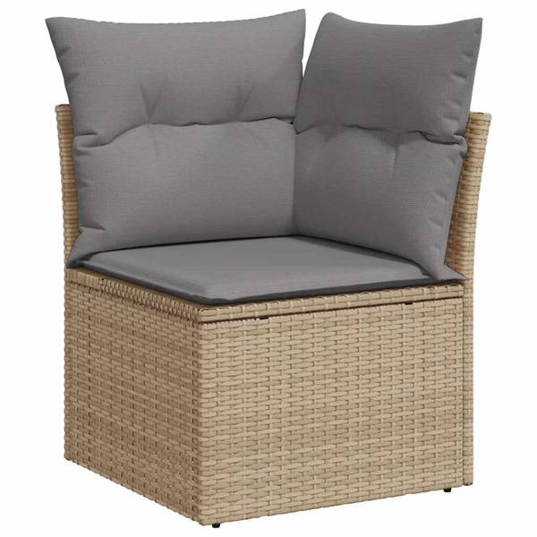Salon de jardin 3036437-4 (lot de 7) Beige - Gris