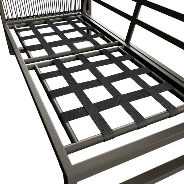 Gartenmöbel-Set MetaRopeNatur 5-teilig Grau - Holzwerkstoff - Glas - Metall - Kunststoff - Textil - 233 x 86 x 178 cm