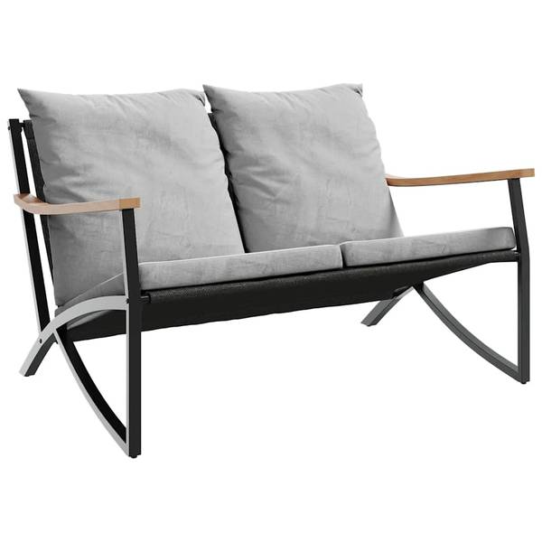 Garten-Lounge-Set 3283637 3-teilig Schwarz - Metall - 65 x 68 x 79 cm