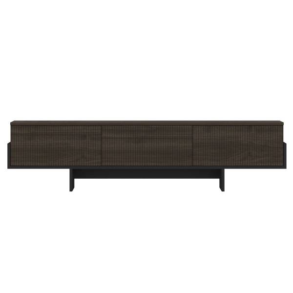 TV-Möbel HELYO Schwarz - Braun - Holzwerkstoff - 30 x 45 x 180 cm