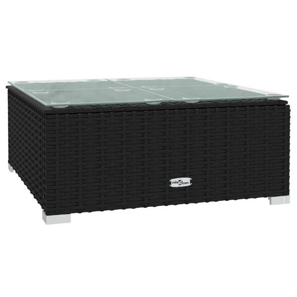 Salon de jardin 3013635-16 (lot de 9) Noir - Blanc - Polyester - Acier - 60 x 30 x 60 cm