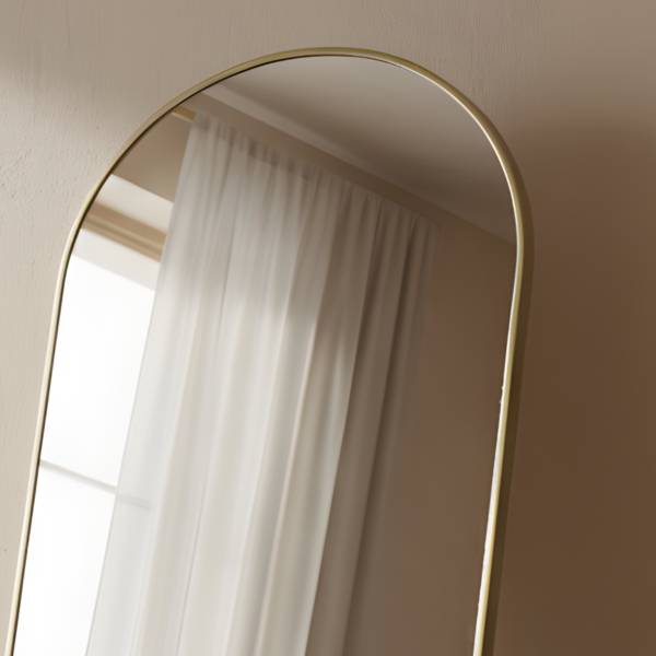 Standspiegel FRAM Gold - Glas - 50 x 150 x 3 cm