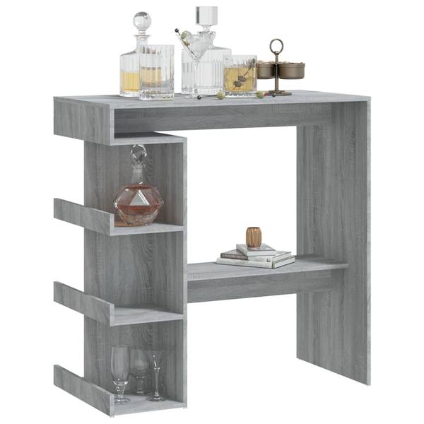 Bartisch XT427 Grau - Holz teilmassiv - 50 x 102 x 100 cm
