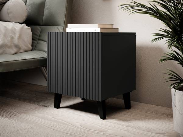 Nachttisch Vamos 2-er Set Grau - Holzwerkstoff - 45 x 52 x 40 cm
