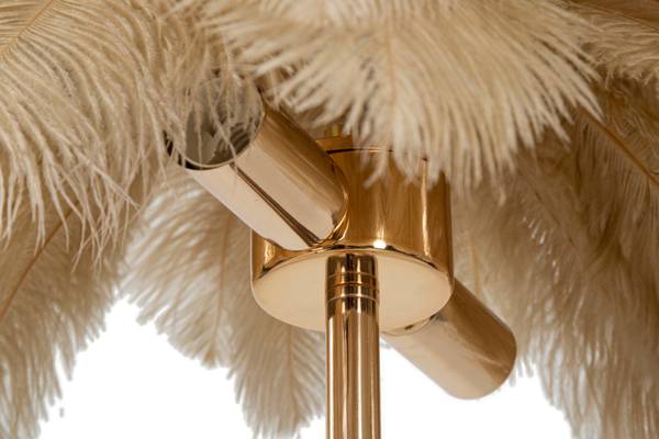 Lampe de table Palm Doré - Métal - 40 x 55 x 40 cm