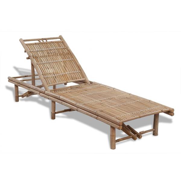 Sonnenliege 41499 Braun - Bambus - 65 x 87 x 200 cm
