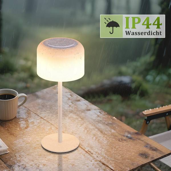 Tischlampe phky Dimmbar Weiß - Polycarbonat - 11 x 31 x 13 cm