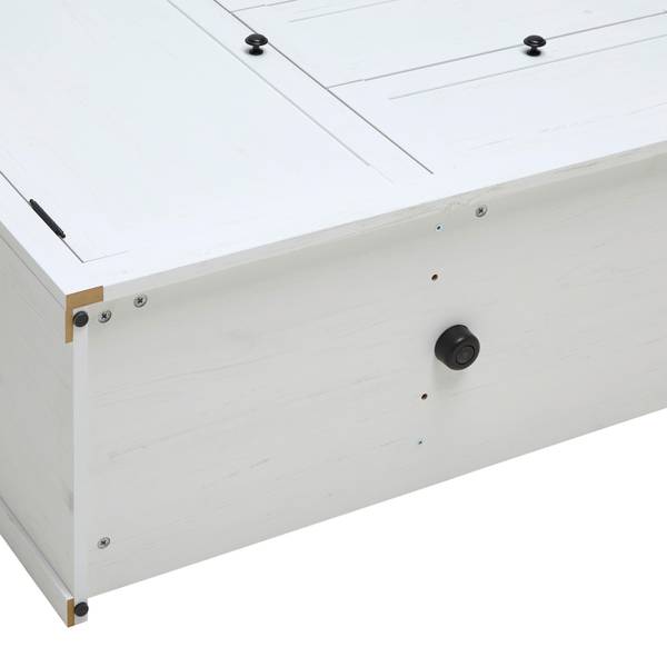 Sideboard KORSIKA Braun - Weiß - Holzwerkstoff - 150 x 85 x 43 cm