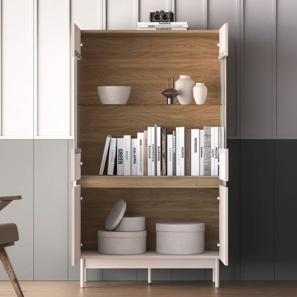Armoire vitrine NALIA 92 x 156 cm