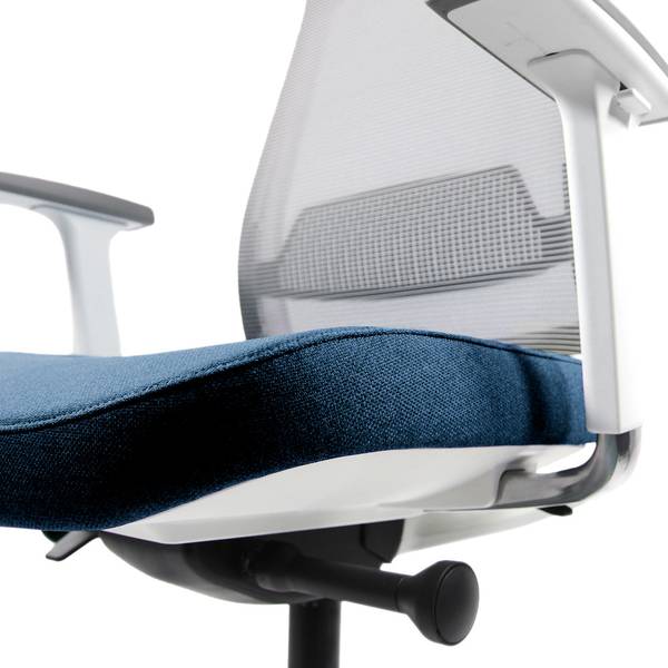 Bürostuhl CHIARO T2 WHITE Blau - Grau