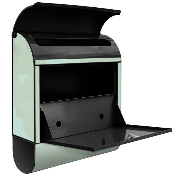 Briefkasten Stahl Home Sweet Home Schwarz - Stahl - 38 x 46 x 13 cm