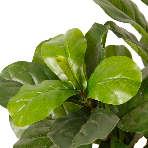 Künstliche Pflanzen Fiddle Leaf Grün - Metall - 45 x 85 x 45 cm