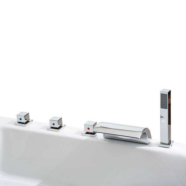 CLASSIC Indoor Whirlpool Korfu Weiß - Polyacryl - 155 x 72 x 155 cm