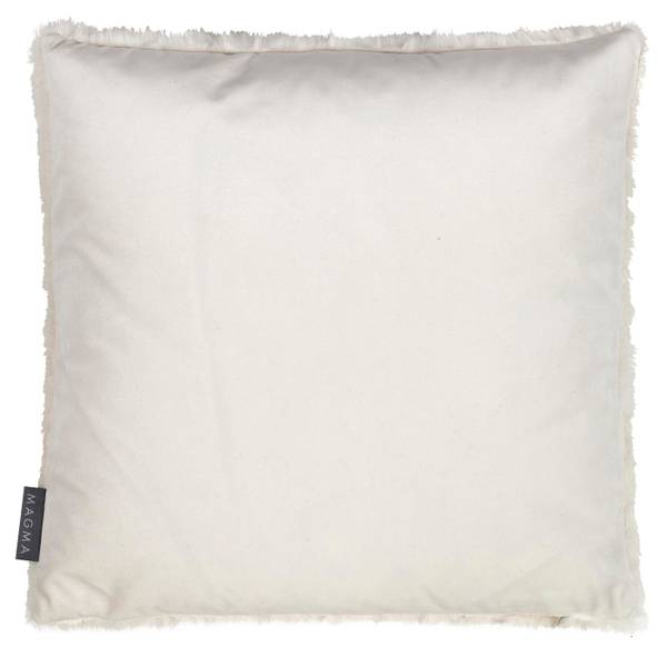 Kissenhülle Nerz Weiß - Textil - 40 x 1 x 40 cm