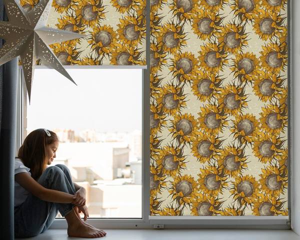 Innenrollo HELIANTHUS 60 x 140 cm