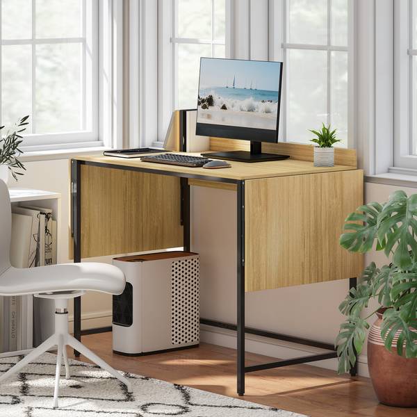 Schreibtisch 836-623V00AK Braun - Holzwerkstoff - 58 x 78 x 170 cm