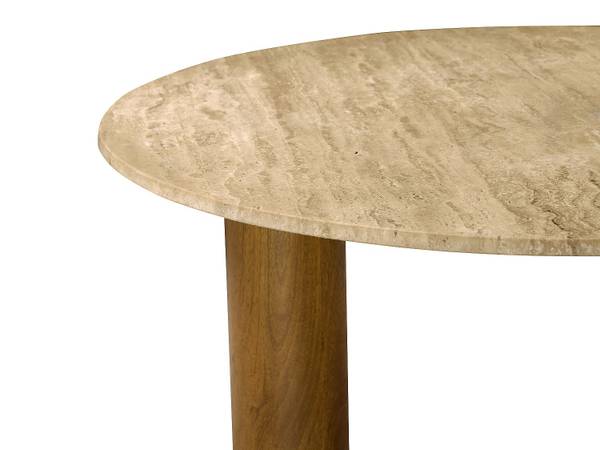 Couchtisch LISAVOK Beige - Stein - 90 x 41 x 90 cm
