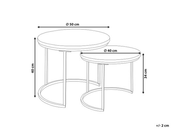 Ensemble table et chaises CLATON Noir - Bois massif - 50 x 40 x 50 cm