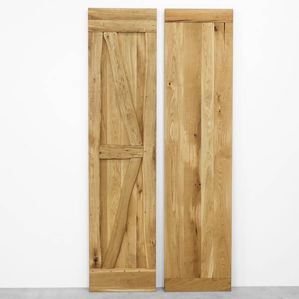 Dubbele schuifdeur FLINSTON 2 honingkleurig