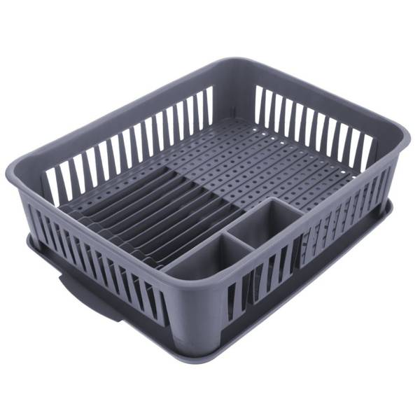 Abtropfgestell 155210 Grau - Kunststoff - 32 x 12 x 44 cm