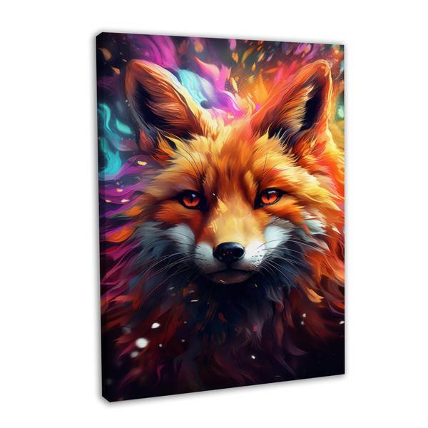 Leinwandbild Fox Abstract 80 x 120 cm
