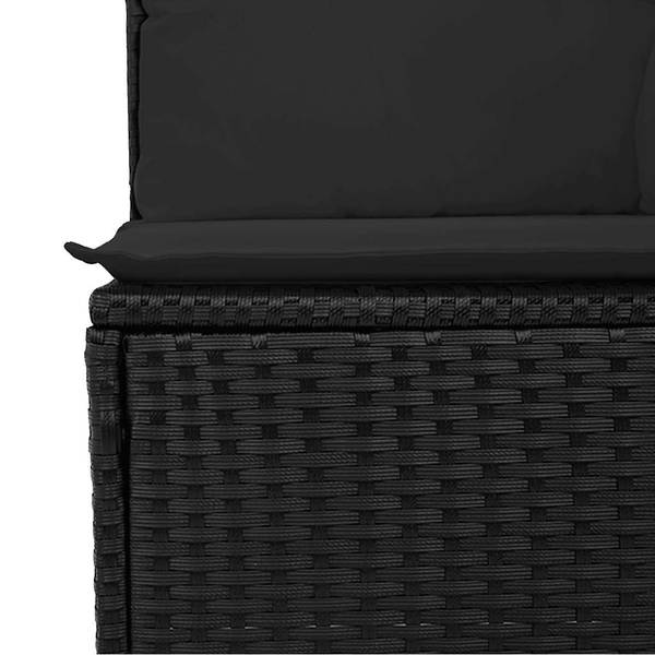Garten-Lounge-Set 3036439-2 (6-teilig) Schwarz