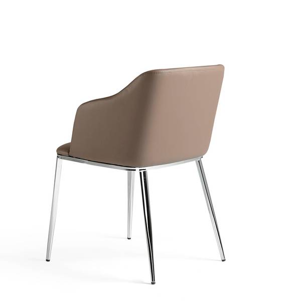 Stuhl 4022 Braun - Strukturstoff - Kunstleder - Kunstharz - 51 x 79 x 56 cm