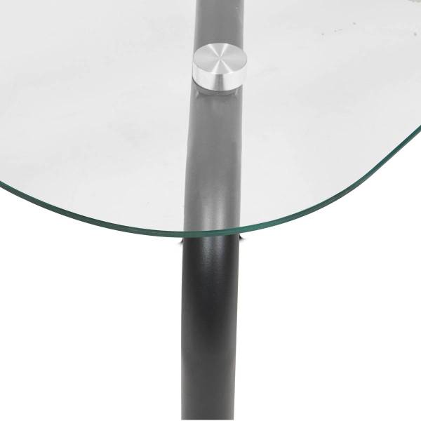 Couchtisch HECATE Schwarz - Glas - 60 x 44 x 110 cm