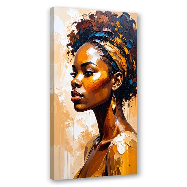Canvas schilderij Vrouw 40 x 80 cm