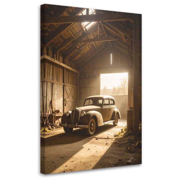 Wandbild Alte Autos 70 x 100 cm