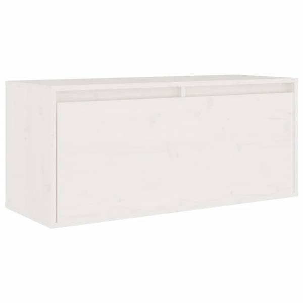 Meuble tv 3013506 (lot de 8) Blanc - Pin - 80 x 35 x 30 cm
