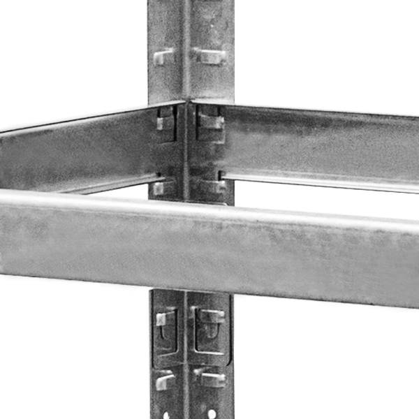 Reifenständer Werkstattregal 3 Ebenen Silber - Metall - 40 x 180 x 120 cm