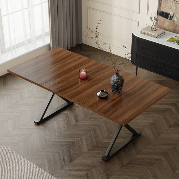 Esstisch WalnutWoody Braun - Holzwerkstoff - 90 x 75 x 180 cm