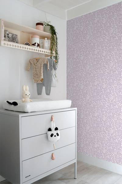 Tapete 139883 Violett - Fleece - 53 x 1005 x 53 cm