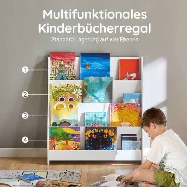 Bücherregal kinder KMB32-W Weiß