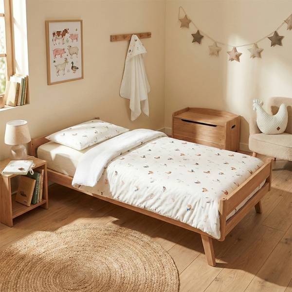 Bettset Gallina 2 teilig Beige - Textil - 100 x 6 x 140 cm