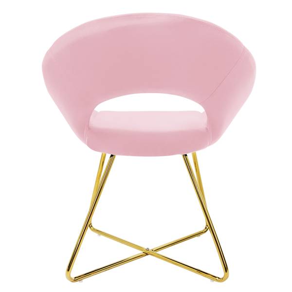Chaise salle à manger JEREZ - Lot de 1 Rose foncé - 1 chaise