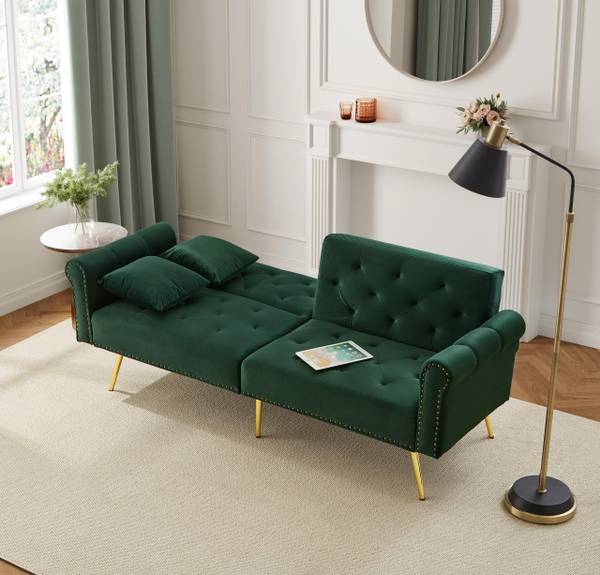 2-Sitzer-Schlafsofa Lelantos Ⅲ Grün