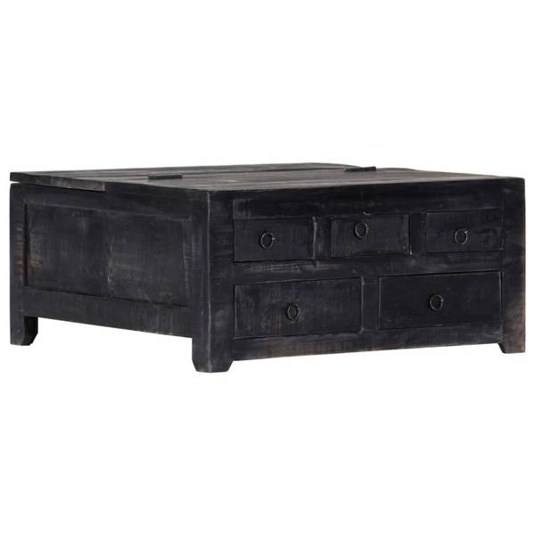 Couchtisch M603386 Schwarz - Massivholz - 20 x 30 x 65 cm