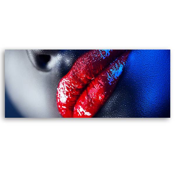 Tableau déco rouge à lèvres 90 x 30 cm
