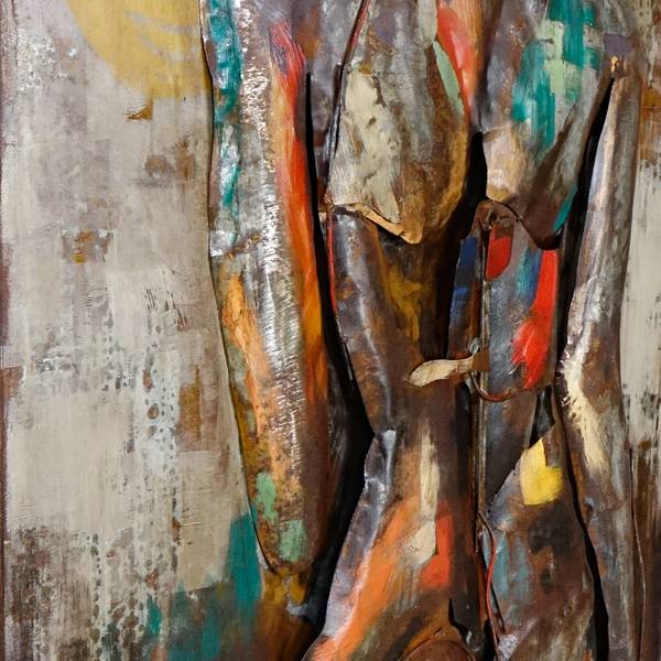 Metallbild 3D AKT Stahl - 120 x 70 x 6 cm