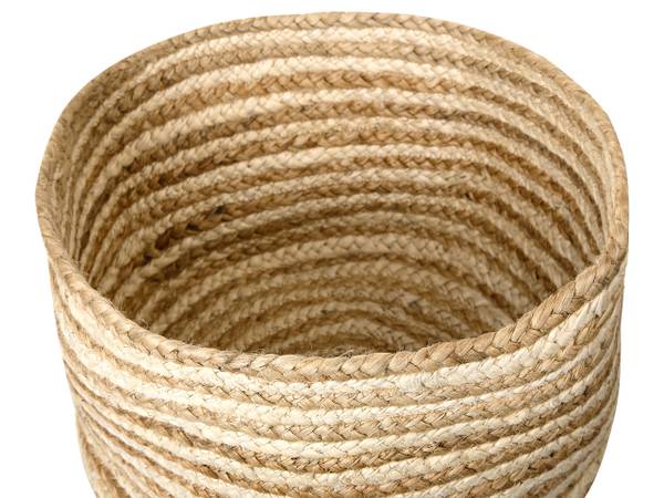 Badezimmerschrank KAHU 3-tlg Beige - Blau - Naturfaser - 20 x 13 x 20 cm